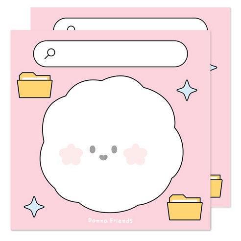 도나와친구들 MBTI 떡메모지, S 정리된 머릿속, 2개, 100개입