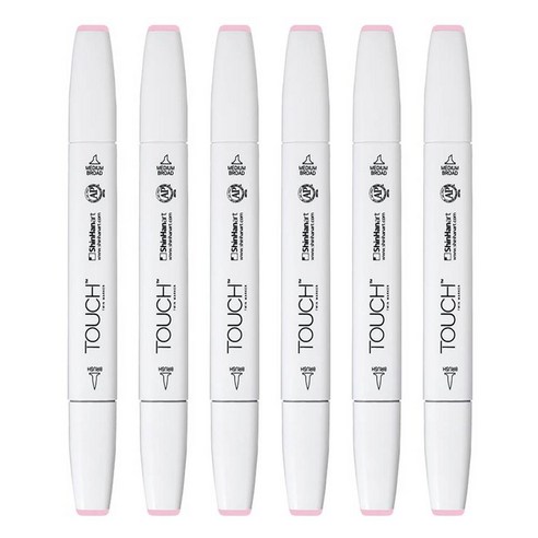 신한화구 터치 트윈 브러쉬마카 MEDIUM PINK 137, 1색, 6개