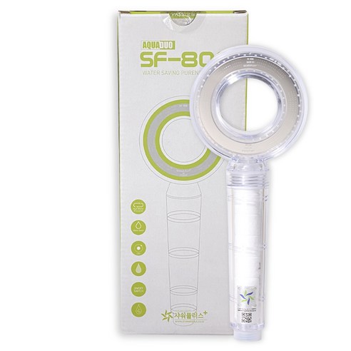 아쿠아듀오 필터 샤워기 SF-808, 3개 세트, 혼합 색상 유아샤워기 아쿠아듀오 필터 샤워기 SF-808, 3개 세트, 혼합 색상 유아샤워기