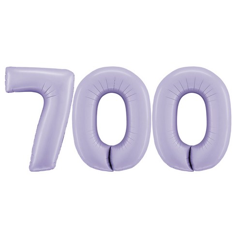 그라보벌룬 은박풍선 대 숫자 700, 라일락, 1개