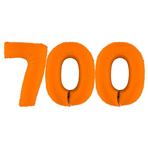 그라보벌룬 은박풍선 대 숫자 700, 오렌지, 1개