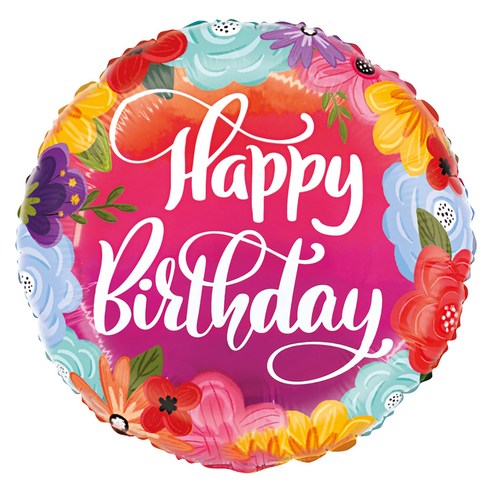 그라보벌룬 은박풍선, 생일플라워, 2개