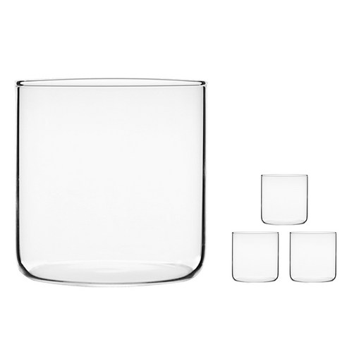 MAKA 내열유리컵 300ml C14, 투명, 4개