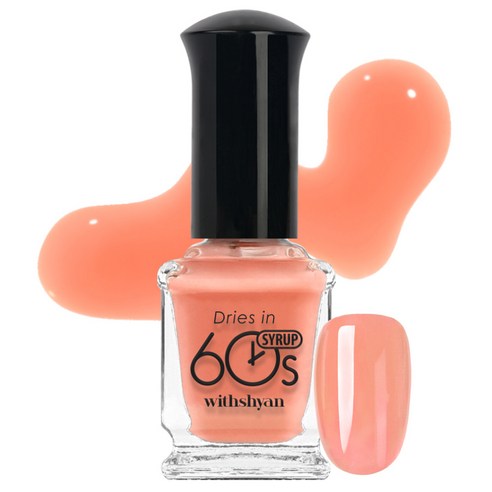 위드샨 60초 매니큐어, M142 살구시럽, 9ml, 1개