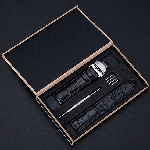 비아워게스트 심플 베이직 레더 가죽 시계줄 20mm, 블랙이라는 상품의 현재 가격은 12,900입니다.