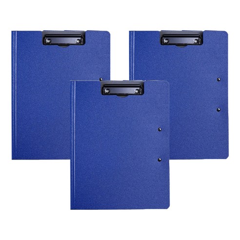 알로데 라이팅 회의 A4 클립보드 23.5 x 32 x 1.2 cm 더블클립, TYPE09 네이비(더블클립), 3개