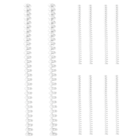 코히모 30공 바인더 파일 라운드형 루즈링 4W101 10개입, 투명, 투명, 1개