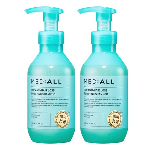 메디올 씨알피 안티 헤어로스 퓨리파잉 샴푸, 300ml, 2개