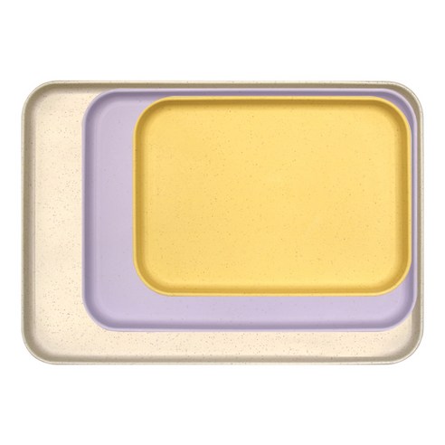 유하우스 파스텔 트레이 대 + 중 + 소 세트, 혼합색상, 1세트 
그릇/홈세트