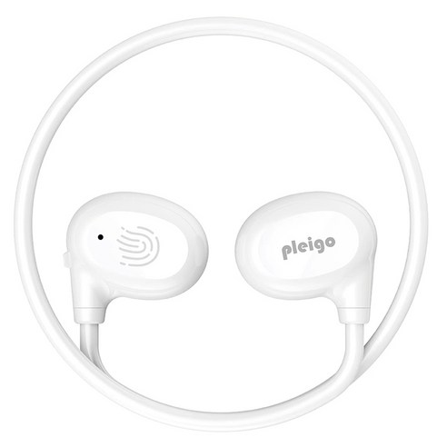 플레이고 공기전도 무선 넥밴드 이어폰, N840, 화이트