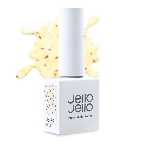 젤로젤로 밀키 테라조 컬렉션 플레이크 글리터 젤네일, JS-23 버터크런치, 10ml, 1개