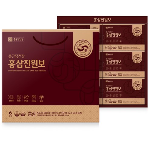 종근당건강 홍삼진원보 30p + 쇼핑백, 1.5L, 1개