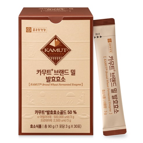 종근당건강 카무트 브랜드 밀 발효효소 30p, 90g, 1개