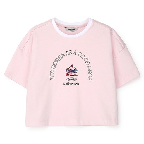 레노마키즈 여아용 크롭 그래픽 티셔츠 R2425T180 – 레노마키즈 여아용 크롭 그래픽 티셔츠 (모델번호: R2425T180) 초등학생크롭티 레노마키즈 여아용 크롭 그래픽 티셔츠 R2425T180 – 레노마키즈 여아용 크롭 그래픽 티셔츠 (모델번호: R2425T180) 초등학생크롭티