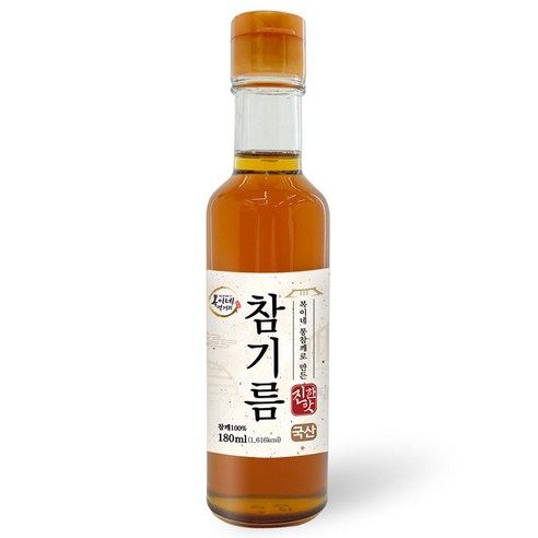 복이네먹거리 통깨로 만든 진한맛 국산 참기름, 1개, 180ml