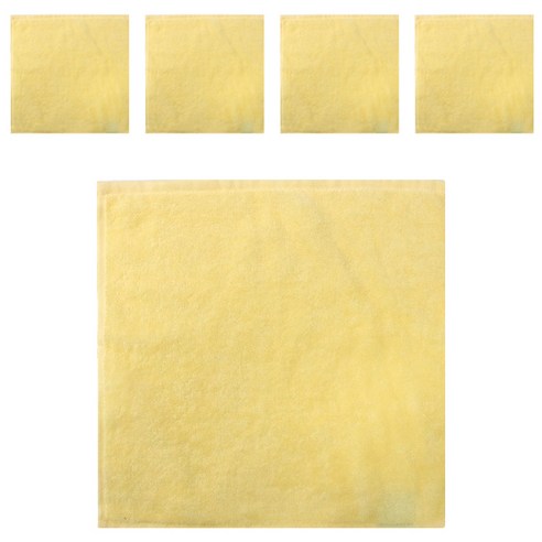 송월타월 뉴컬러핸드 핸드타월 35g, 노랑, 5개