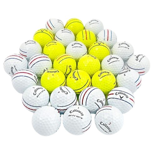 캘러웨이 크롬소프트 + ERC 트리플트랙 로스트볼 특A+ 42.67mm, 랜덤발송, 30개, 1개입