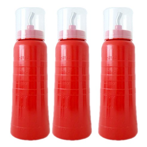리빙패밀리 스텐 노즐 초장병, 650ml, 3개