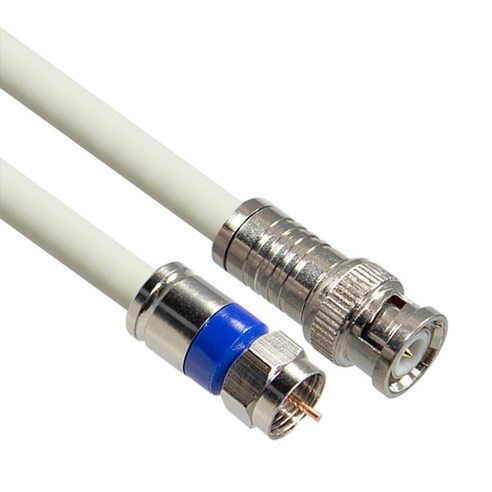 마하링크 국산 BNC TO RF 5C 동축 케이블 고급형 화이트, MLZ-WBR150 15m, 1개