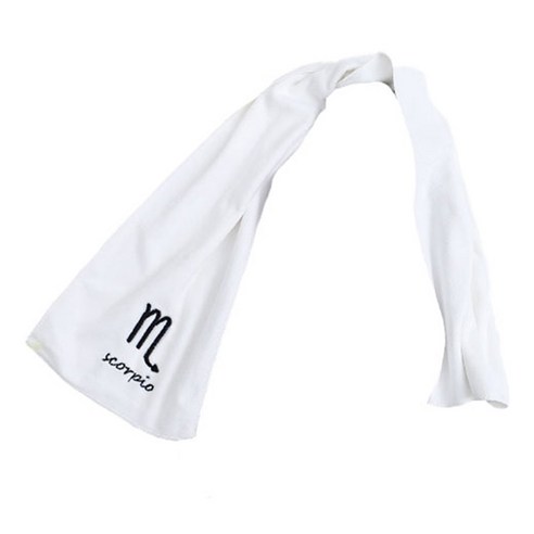 별자리 스포츠타월 110g, 전갈자리(화이트), 1개