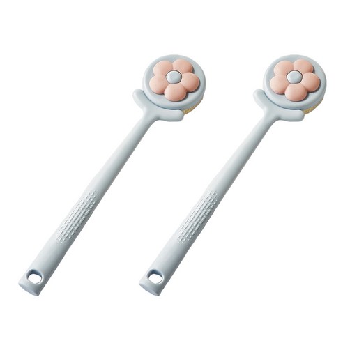 언헤브 플라워 샤워 바디 브러쉬 ONE SIZE, 03 블루, 1개입, 2개