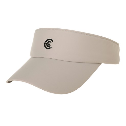 클리브랜드 여성용 투톤배색 칼라로고 썬캡 CGWCP42582, 베이지, 1개