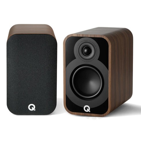 큐어쿠스틱 북쉘프 패시브 스피커 우퍼 1 x 110 mm 2p, QA5016(Q5010 로즈우드), 로즈우드
