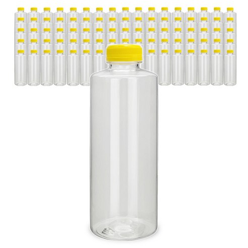 미르 투명 페트 프리미엄 옐로우캡 음료병, 900ml, 82개