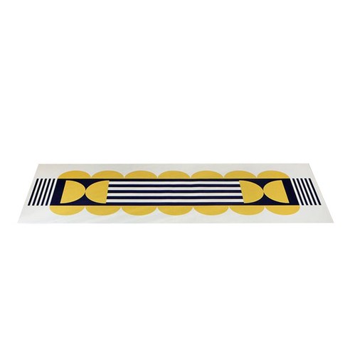 바이빔 빨아쓰는 욕실 주방 소프트 규조토 발매트 45 x 120 cm, 하프문 옐로우, 1개