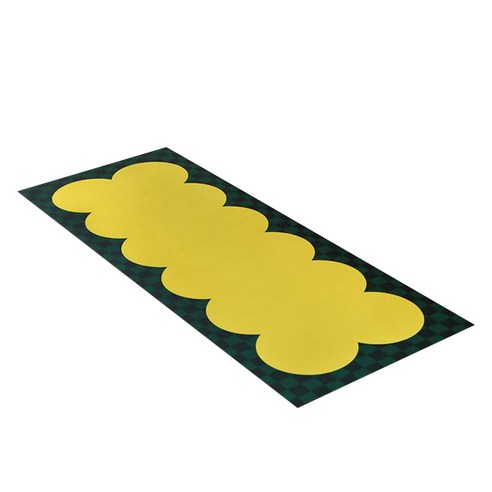 바이빔 빨아쓰는 욕실 주방 소프트 규조토 발매트 45 x 200 cm, 코이 체커, 1개