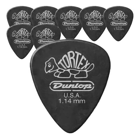 Dunlop 톨텍스 피치블랙 재즈 III 기타 피크 8p + 카누벨 피크 3p, 1세트