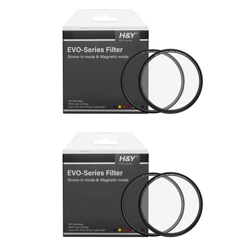 에이치앤와이 HD EVO 1/2 + 1/4 화이트 미스트 마그네틱 필터 세트 95mm, HD EVO 1/2 + 1/4 whitemist (95mm)