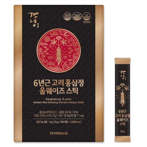한국양봉 6년근 고려 홍삼정 올웨이즈 스틱 100p, 1kg, 1개