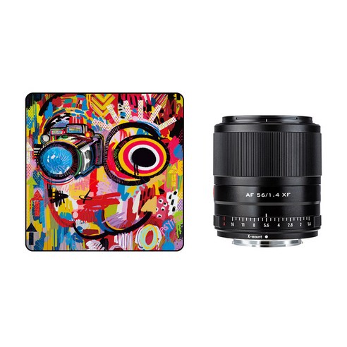 빌트록스 피지테크 테크랩 두들패턴 M + AF 56mm f1.4 APS C 후지필름 X 마운트 카메라 렌즈 세트, P-CB-146