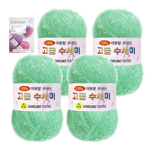 야나 대용량 수세미 100g x 4p + C 인쇄도안 8종 세트, 133 소프트민트, 1개
