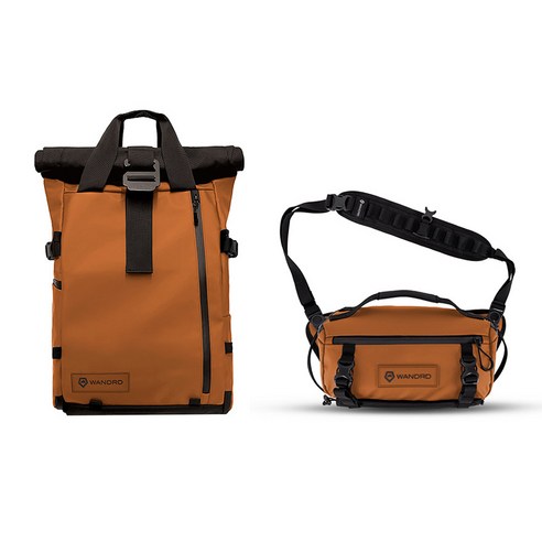 원더드 All-New PRVKE 백팩 21L + ROGUE 슬링백 6L 세트, 오렌지, 1개