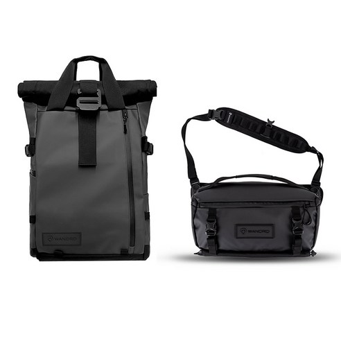 원더드 All-New PRVKE 백팩 31L + ROGUE 슬링백 9L 세트, 블랙, 1개
