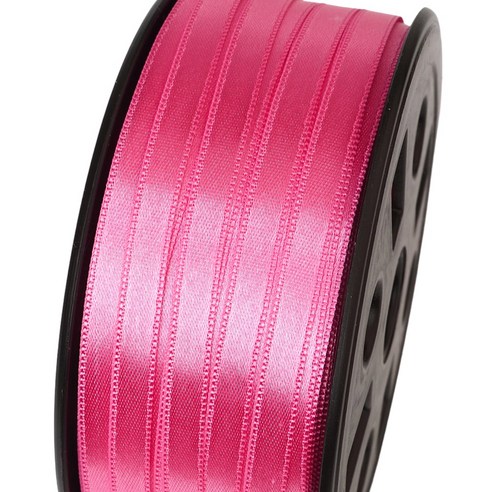 포장넷 공단기본 선물포장 리본끈 6mm, 17 핫핑크, 1개, 90m