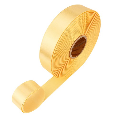 포장넷 공단기본 선물포장 리본끈 40mm, 08 연노랑, 1개, 45m