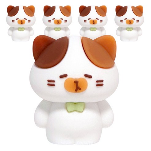고양이 연필깎이, 흰색, 5개