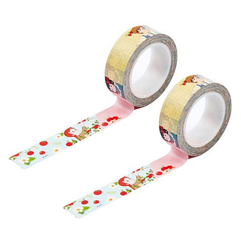 빨강머리앤 마스킹 테이프 15mm x 10m, 사과나무, 2개
