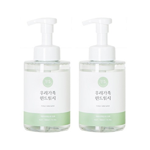 엄마랑아기랑 우리가족 핸드워시, 500ml, 2개