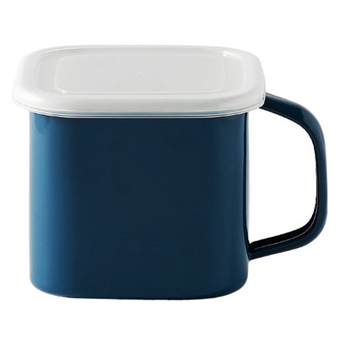 모다키친 인덕션 사각 핸들 법랑냄비 1.45L, 14cm, 네이비, 1개