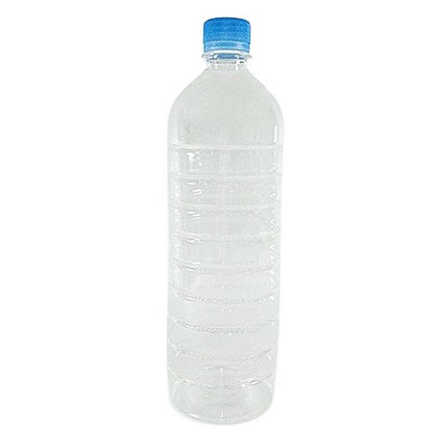 생수 용기 페트병 + 파랑 캡 28cm, 1L, 32개