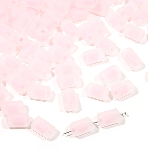 알로데 컬러 고드름 시럽 구슬 DIY 비즈 12 x 7 mm 50p, B03 핑크, 4개