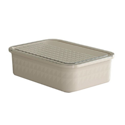 블럭마트 의류 이불 멀티정리상자, 크림, 대형(36.8 x 26 x 9.5 cm), 1개
