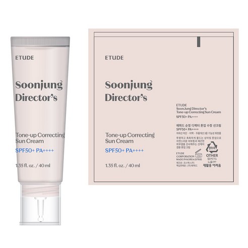 에뛰드 순정 디렉터 톤업 수정 선크림 SPF50+ PA++++, 1개, 40ml
