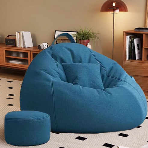 인아트 프리미엄 발판없는 빈백 소파 70 x 80 cm, 로얄블루