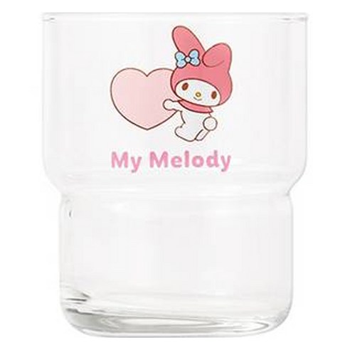 데이니즈 산리오 스택 유리컵 270ml, 마이멜로디, 1개