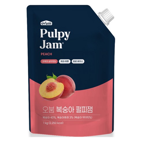 오붐 복숭아 펄피잼, 달콤한 여름의 맛 복숭아쨈